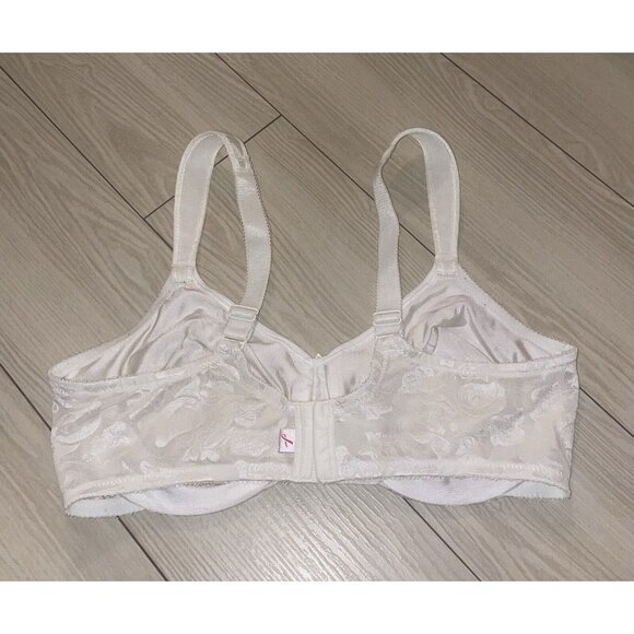 Wacoal 85567 Awareness Full Figure Seamless Bra Floral UW Womens 38D Ivory - Picture 4 of 6